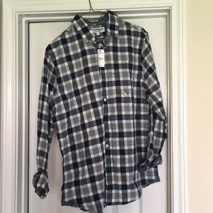 Express blue plaid shirt